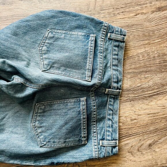 Marc Jacobs Blue Distressed Woman's Boot Cut Jeans 04 - Picture 2 of 3